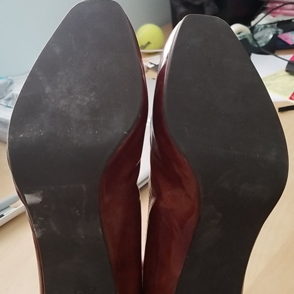 Stuart Weitzman tortoise patent heel size 8.5 - Picture 4 of 6